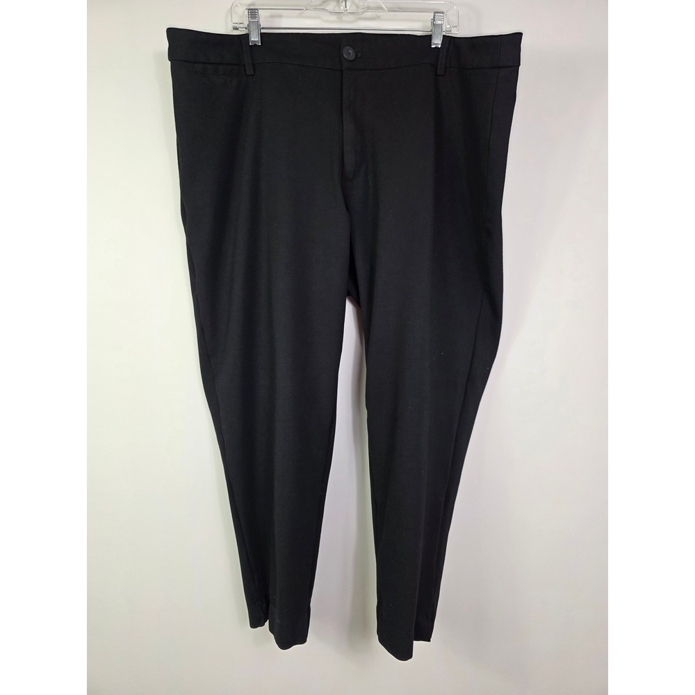 Kut from the Kloth Black Dress Pants Size 22W Ankle Straight Leg Trouser